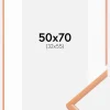 Ramme New Lifestyle Apricot 50x70 cm - Passepartout Hvid 33x56 cm