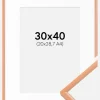 Ramme New Lifestyle Apricot 30x40 cm - Passepartout Hvid 21x29,7 cm (A4)