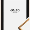 Ramme New Lifestyle Bronze 60x80 cm - Passepartout Sort 50x65 cm