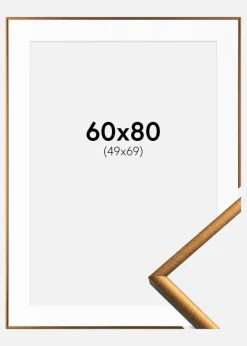 Ramme New Lifestyle Bronze 60x80 cm - Passepartout Hvid 50x70 cm