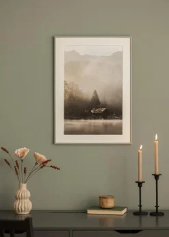 Ramme New Lifestyle Earth Grey 40x50 cm - Passepartout Hvid 29,7x42 cm (A3)