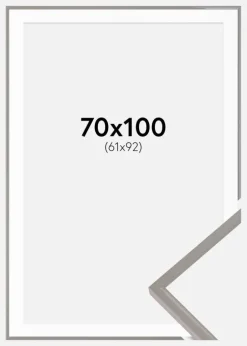 Ramme New Lifestyle Earth Grey 70x100 cm - Passepartout Hvid 62x93 cm