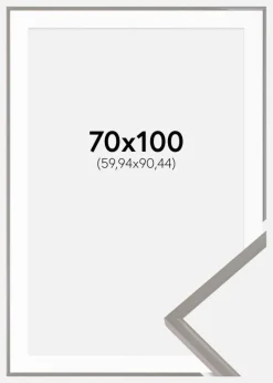 Ramme New Lifestyle Earth Grey 70x100 cm - Passepartout Hvid 24x36 inches