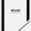 Ramme New Lifestyle Earth Grey 40x60 cm - Passepartout Sort 32,9x48,3 cm (A3+)