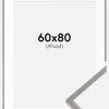 Ramme New Lifestyle Earth Grey 60x80 cm - Passepartout Hvid 50x65 cm