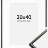 Ramme New Lifestyle Espresso Brown 30x40 cm - Passepartout Hvid 21x29,7 cm (A4)