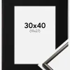 Ramme New Lifestyle Espresso Brown 30x40 cm - Passepartout Sort 20x28 cm