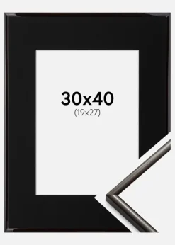 Ramme New Lifestyle Espresso Brown 30x40 cm - Passepartout Sort 20x28 cm