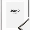 Ramme New Lifestyle Espresso Brown 30x40 cm - Passepartout Hvid 20x30 cm