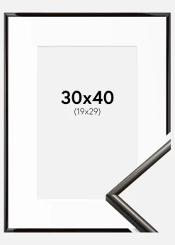 Ramme New Lifestyle Espresso Brown 30x40 cm - Passepartout Hvid 20x30 cm