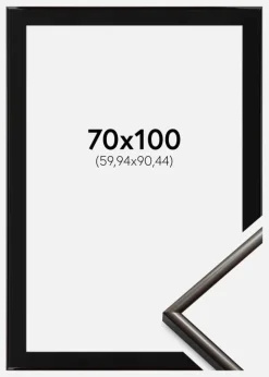 Ramme New Lifestyle Espresso Brown 70x100 cm - Passepartout Sort 24x36 inches