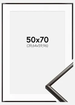 Ramme New Lifestyle Espresso Brown 50x70 cm - Passepartout Hvid 16x24 inches