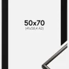 Ramme New Lifestyle Espresso Brown 50x70 cm - Passepartout Sort 42x59,4 cm (A2)
