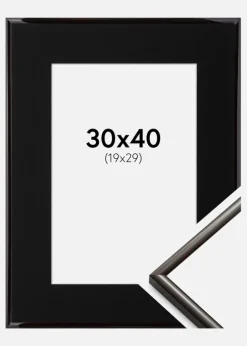 Ramme New Lifestyle Espresso Brown 30x40 cm - Passepartout Sort 20x30 cm