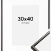 Ramme New Lifestyle Espresso Brown 30x40 cm - Passepartout Hvid 18x27 cm