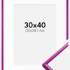 Ramme New Lifestyle Fuchsia 30x40 cm - Passepartout Hvid 21x29,7 cm (A4)