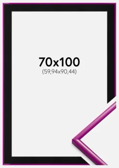 Ramme New Lifestyle Fuchsia 70x100 cm - Passepartout Sort 24x36 inches