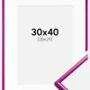 Ramme New Lifestyle Fuchsia 30x40 cm - Passepartout Hvid 21x30 cm