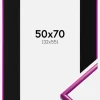 Ramme New Lifestyle Fuchsia 50x70 cm - Passepartout Sort 33x56 cm