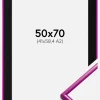 Ramme New Lifestyle Fuchsia 50x70 cm - Passepartout Sort 42x59,4 cm (A2)