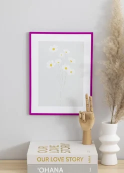 Ramme New Lifestyle Fuchsia 50x70 cm - Passepartout Sort 42x59,4 cm (A2)