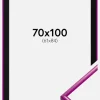 Ramme New Lifestyle Fuchsia 70x100 cm - Passepartout Sort 62x85 cm