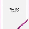 Ramme New Lifestyle Fuchsia 70x100 cm - Passepartout Hvid 59,4x84 cm (A1)