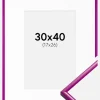 Ramme New Lifestyle Fuchsia 30x40 cm - Passepartout Hvid 18x27 cm