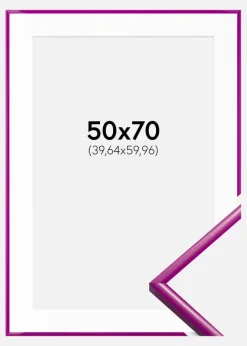 Ramme New Lifestyle Fuchsia 50x70 cm - Passepartout Hvid 16x24 inches