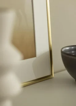 Ramme New Lifestyle Gold 60x90 cm - Passepartout Hvid 50x80 cm