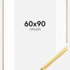 Ramme New Lifestyle Gold 60x90 cm - Passepartout Hvid 40x70 cm