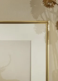 Ramme New Lifestyle Gold 60x90 cm - Passepartout Hvid 40x70 cm