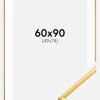 Ramme New Lifestyle Gold 60x90 cm - Passepartout Hvid 50x75 cm