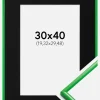 Ramme New Lifestyle Grass Green 30x40 cm - Passepartout Sort 8x12 inches