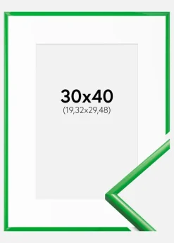 Ramme New Lifestyle Grass Green 30x40 cm - Passepartout Hvid 8x12 inches