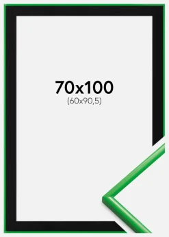 Ramme New Lifestyle Grass Green 70x100 cm - Passepartout Sort 61x91,5 cm