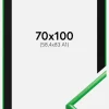 Ramme New Lifestyle Grass Green 70x100 cm - Passepartout Sort 59,4x84 cm (A1)