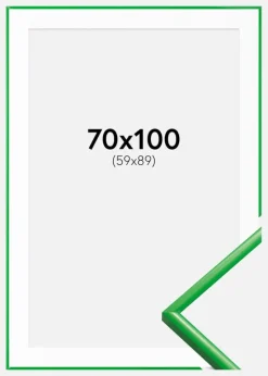 Ramme New Lifestyle Grass Green 70x100 cm - Passepartout Hvid 60x90 cm
