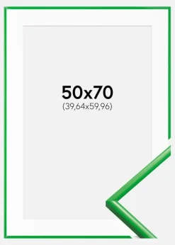 Ramme New Lifestyle Grass Green 50x70 cm - Passepartout Hvid 16x24 inches