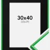 Ramme New Lifestyle Grass Green 30x40 cm - Passepartout Sort 21x30 cm