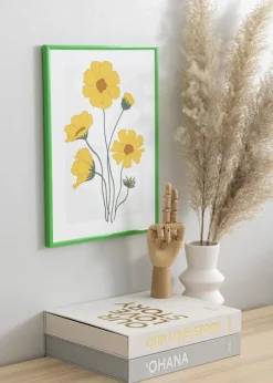 Ramme New Lifestyle Grass Green 70x100 cm - Passepartout Hvid 62x85 cm