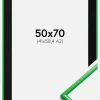 Ramme New Lifestyle Grass Green 50x70 cm - Passepartout Sort 42x59,4 cm (A2)