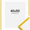 Ramme New Lifestyle Gul 40x50 cm - Passepartout Hvid 12x15 inches