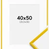 Ramme New Lifestyle Gul 40x50 cm - Passepartout Hvid 27,5x37 cm