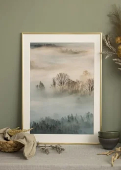 Ramme New Lifestyle Guld 40x50 cm - Passepartout Hvid 28x35 cm