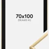 Ramme New Lifestyle Guld 70x100 cm - Passepartout Sort 59,4x84 cm (A1)