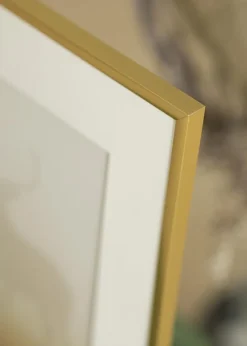 Ramme New Lifestyle Guld 45x60 cm - Passepartout Hvid 12x18 inches