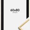 Ramme New Lifestyle Guld 60x80 cm - Passepartout Sort 50x70 cm
