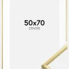 Ramme New Lifestyle Guld 50x70 cm - Passepartout Hvid 40x60 cm