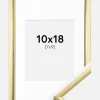 Ramme New Lifestyle Guld 10x18 cm - Passepartout Hvid 8x10 cm